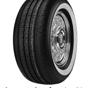 185/75R14 GRIPMAX MAXGRIP CLASSIC G/T 89T 40MM WHITE WALL 420A-B 50K+ ROAD HAZARD