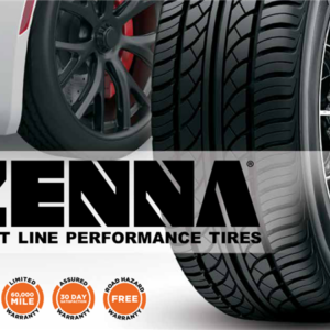 205/55R16 ZENNA SPORT LINE 91W M+S 420-A-A  60K + ROAD HAZARD