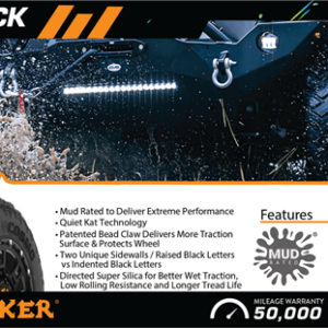 LT255/75R17 COSMO MUD KICKER BW  M/T M+S 111/18S 6PLY